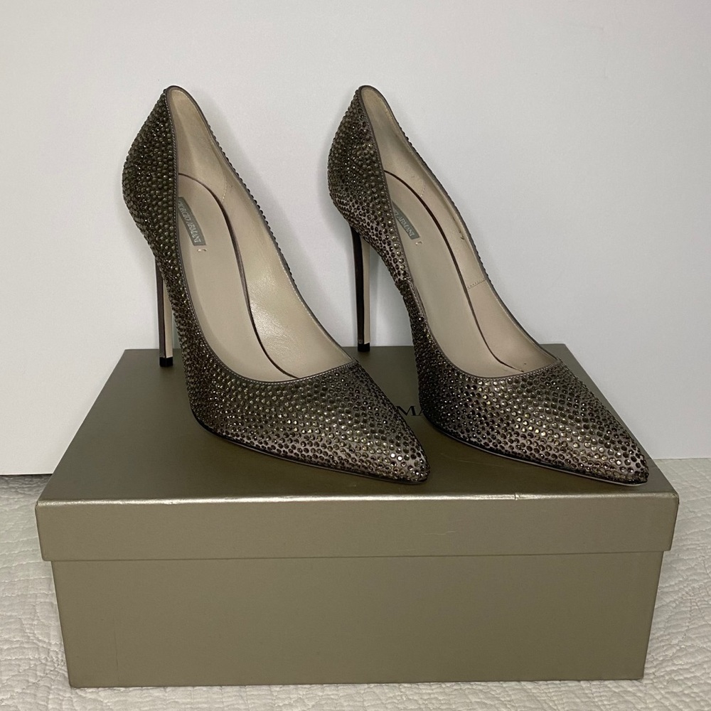 Giorgio Armani Rhinestone Pump